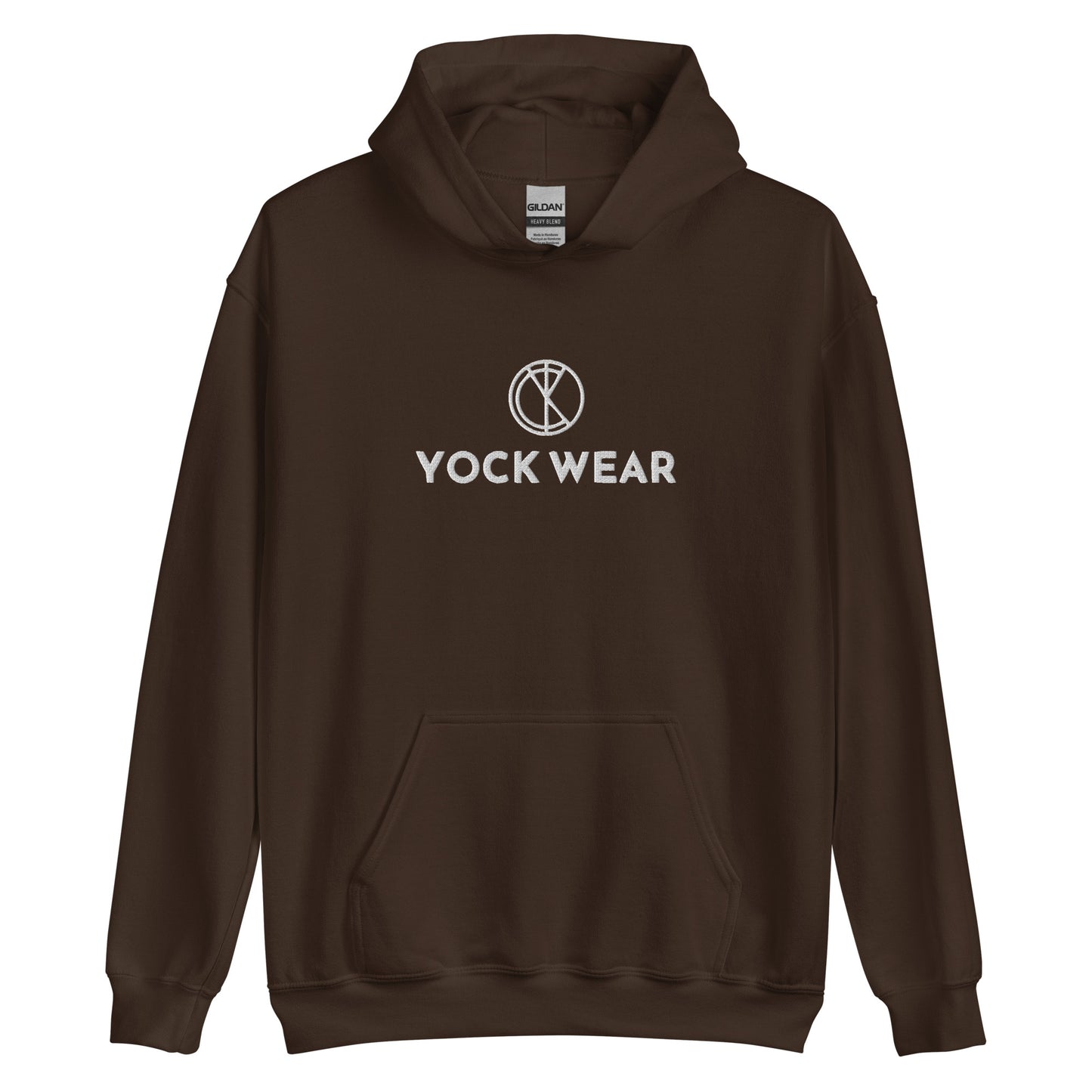 Brown Embroidered Disc Golf Hoodie
